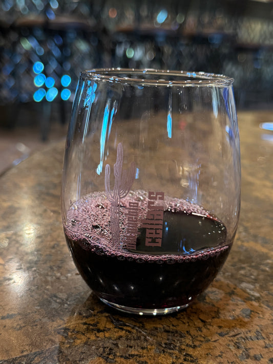 Rose Gold Logo Glass